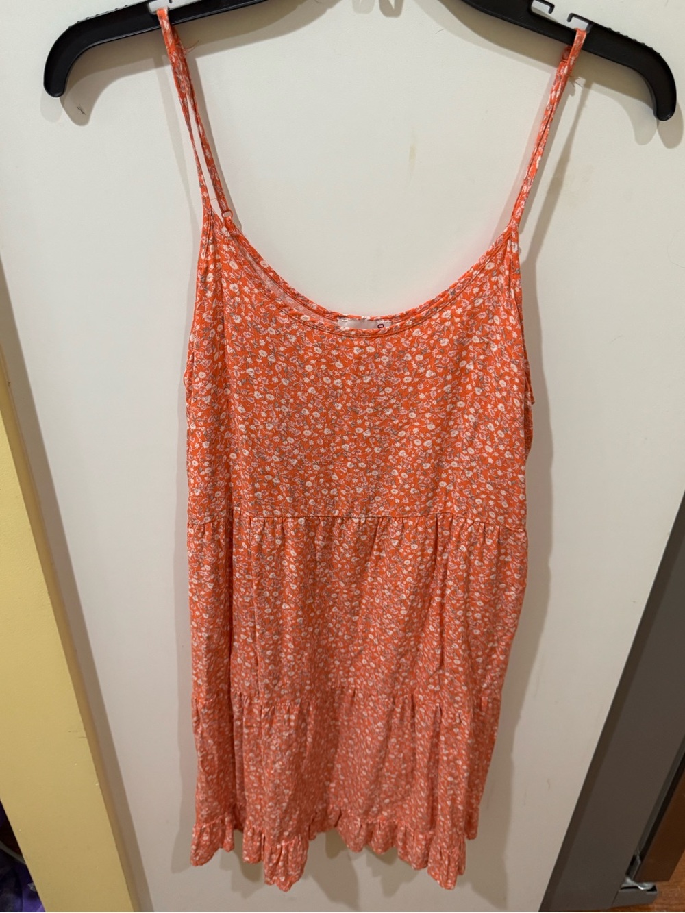 SO Coral-Pink Floral Tank Dress
